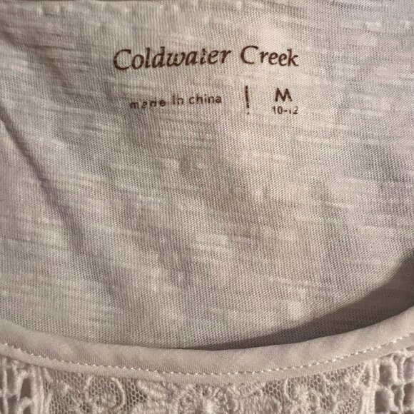 Coldwater Creek M 10-12 Lace Top - Picture 5 of 5